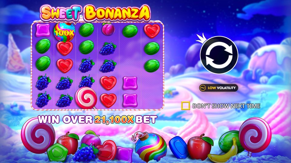Игровое поле Sweet Bonanza