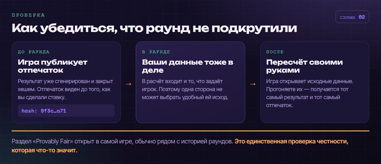 Как убедиться, что раунд не подкрутили
